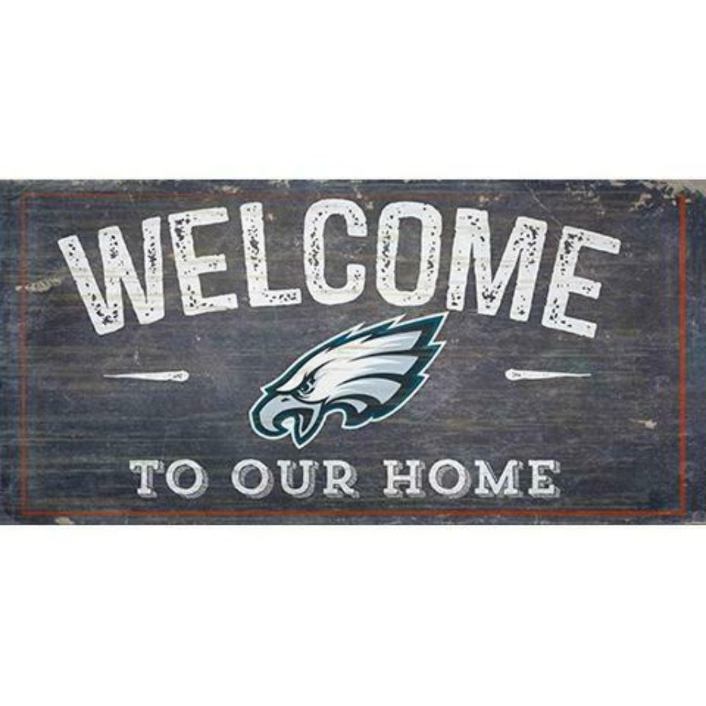 PHILADELPHIA EAGLES WOOD SIGNS 6"X12"